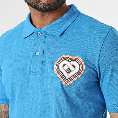 Polo Manches Courtes Bleu Clair