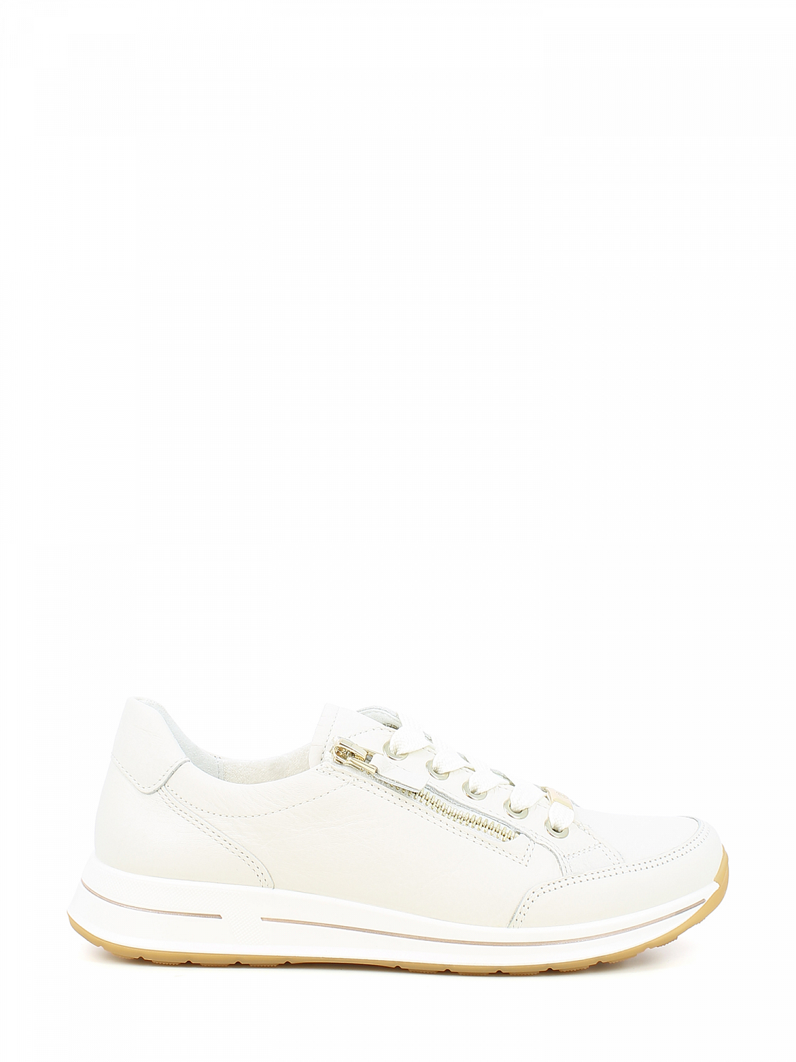 Ara Soft Cream Leather Sneaker