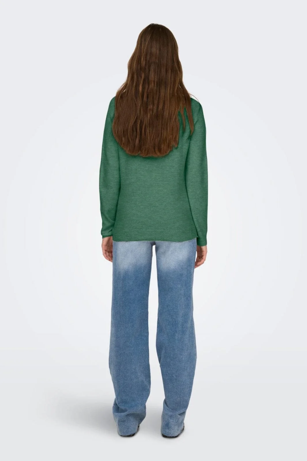 Only Onlrica Life L/S Pullover Knt 4393522 dark ivy w melange