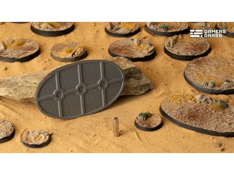 GamersGrass Base Deserts of Maahl oval 90 mm (x2) Hochwertige Bases für den Miniaturenbau