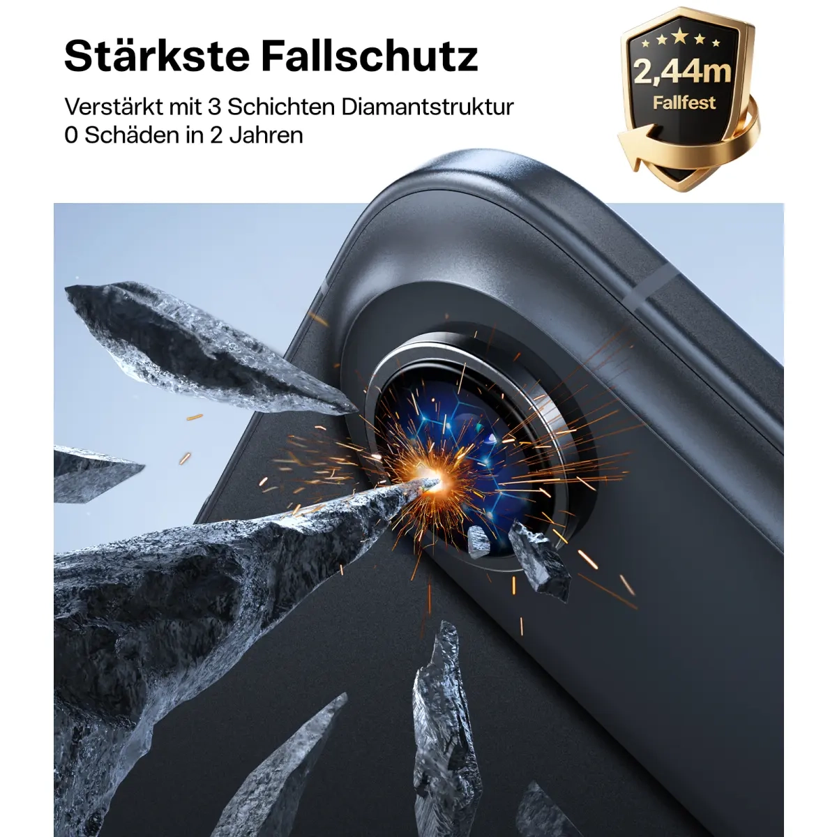 Lensguard iPhone Air Kameraschutz Objektiv Ring Protector Abdeckung - Schwarz