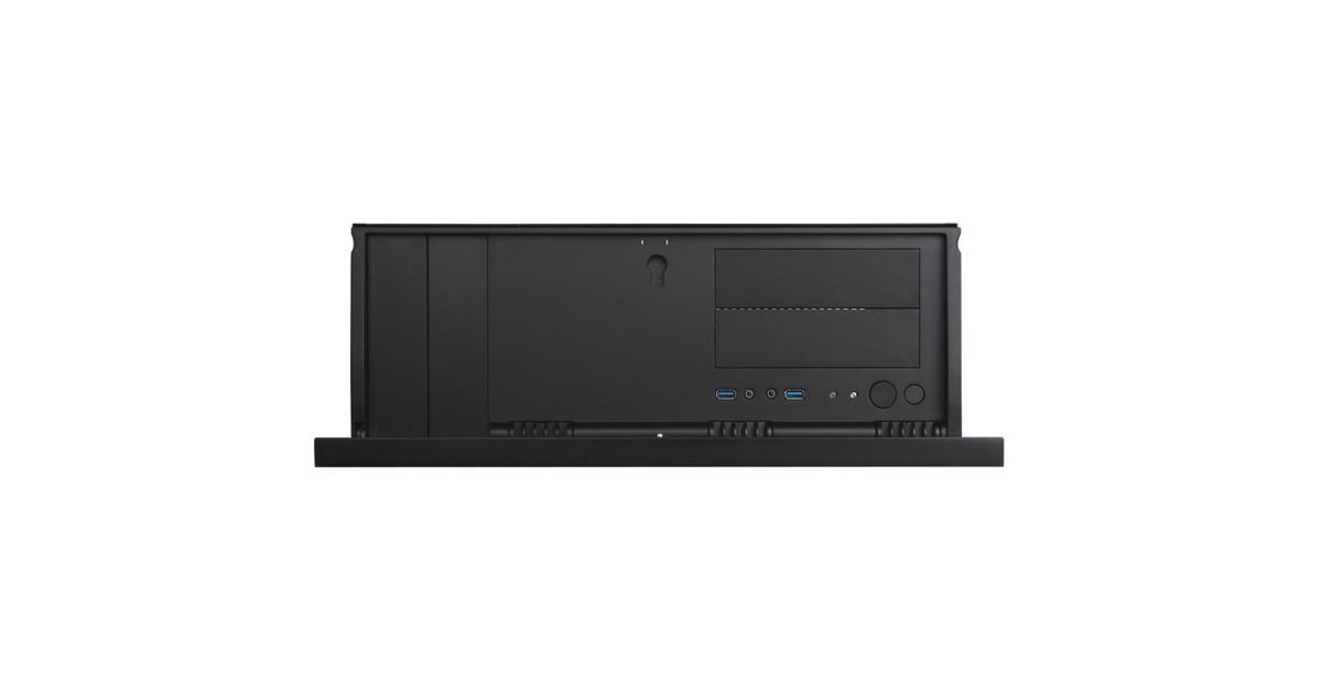 SilverStoneGrandia GD07B HTPC behuizing  (Zwart | 2x USB-A)