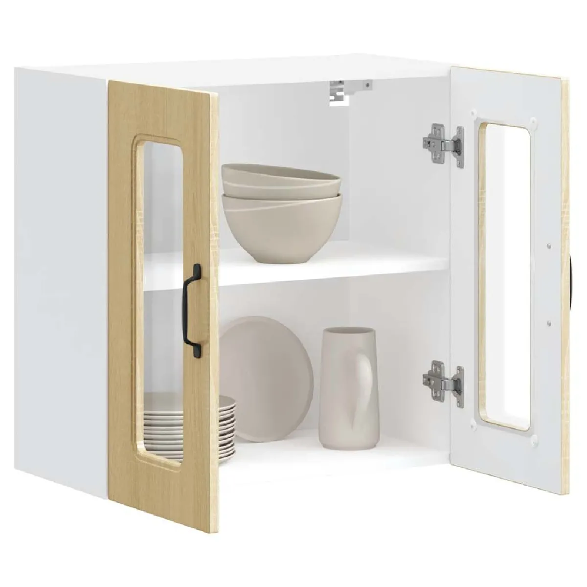 vidaXL Armoire murale de cuisine - Porte en verre Kalmar