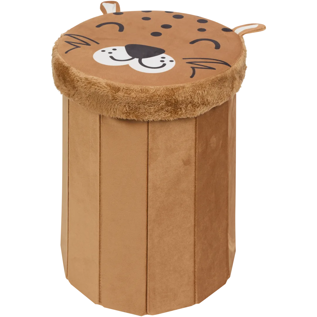 Pouf de rangement pliable