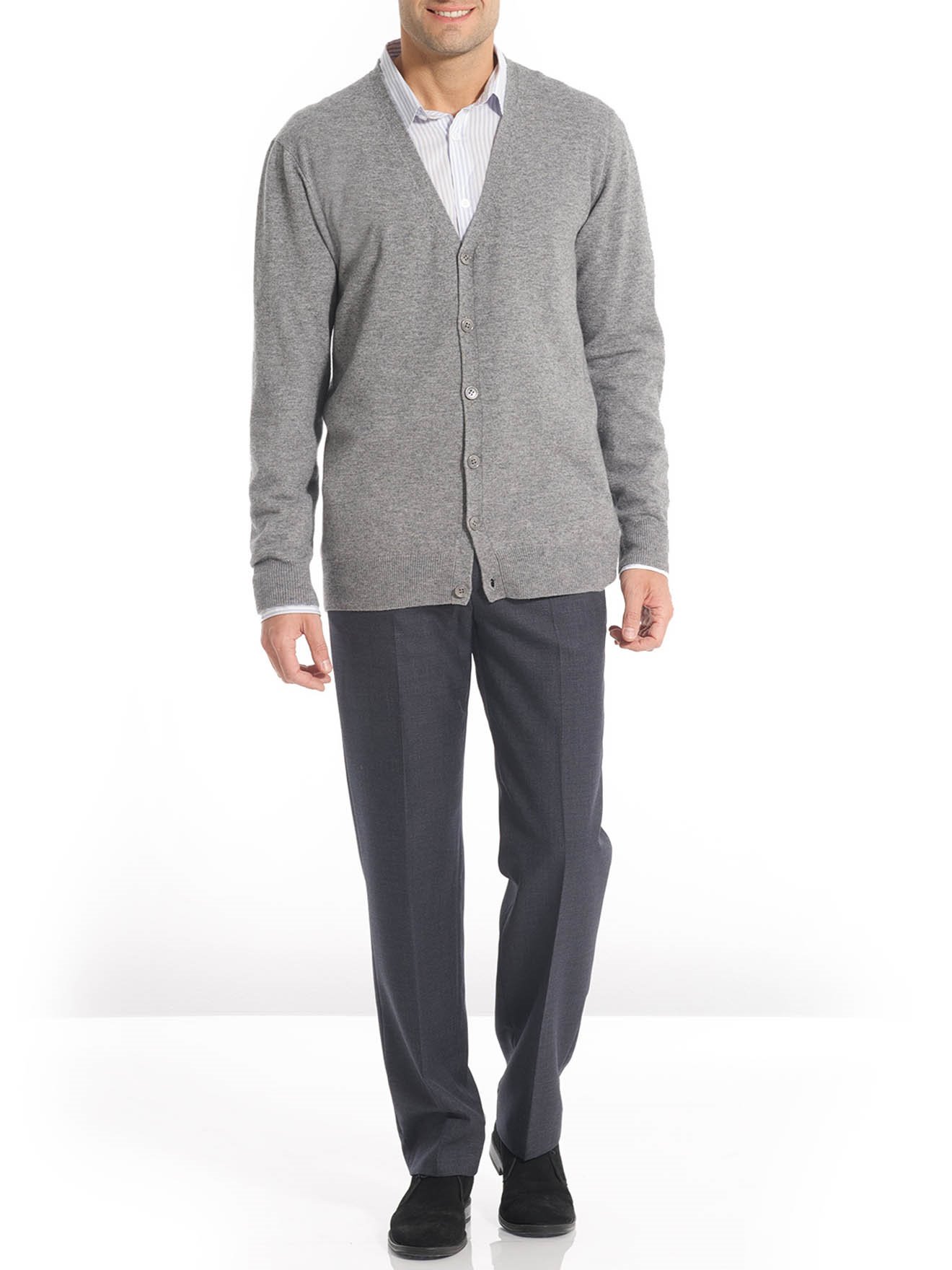 Gilet boutonné laine et cachemire