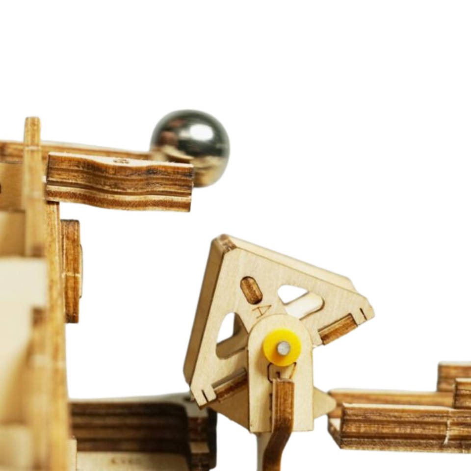 Robotime Marble Run 3D houten knikkerbaan