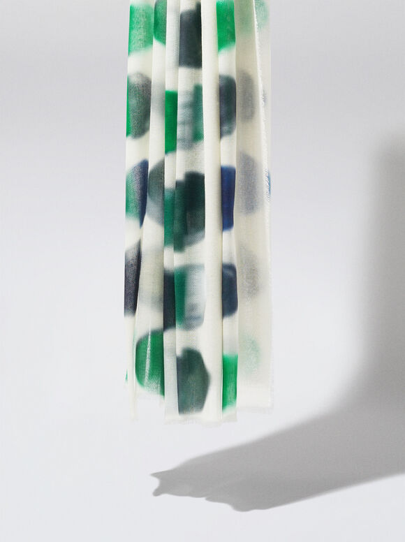 Lenço estampado - Verde