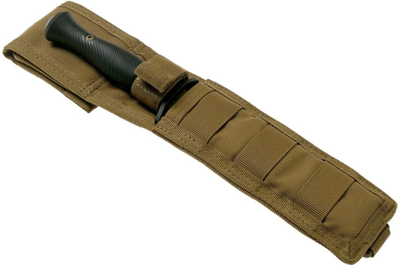 Spartan Blades Harsey Dagger Flat Dark Earth Blade, Black Handle, dolk