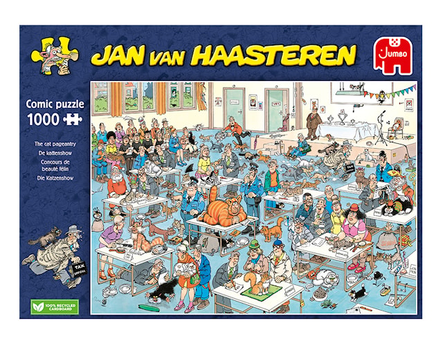 Jan Van Haasteren Kattenshow Pussel 1000 bitar, Jumbo