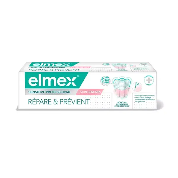 Pasta de dentes Elmex Sensitive Professional para cuidado das gengivas, 75ml