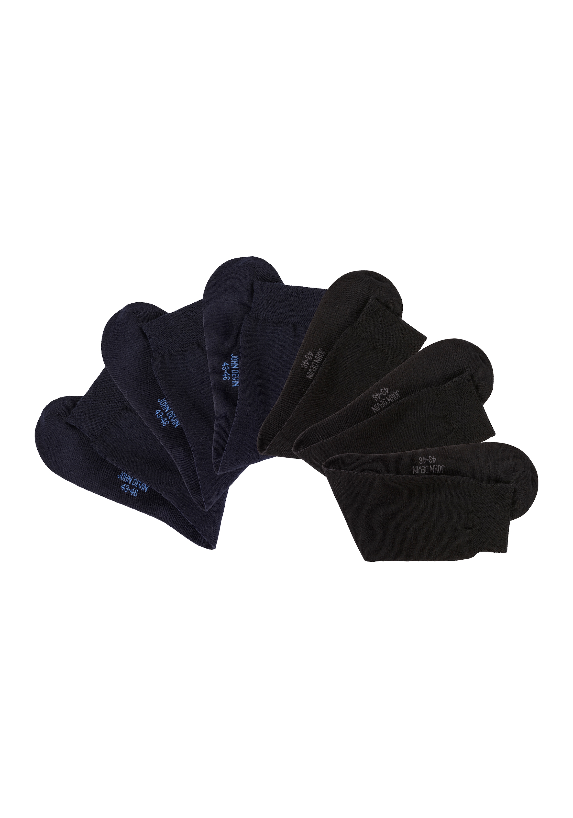 John Devin Businesssocken Packung, 6 Stk. tlg. lange Form, wertig in Box verpackt
