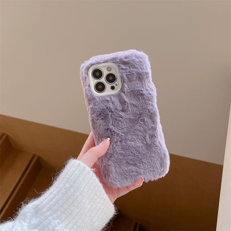 Edgin - Chenille telefoonhoesje - iPhone 15 Pro Max / 15 Pro / 15 Plus / 15 / 14 Pro Max / 14 Pro / 14 Plus / 14 / 13 Pro Max / 13 Pro / 13 / 13 mini / 12 Pro Max / 12 Pro / 12 / 12 mini / 11 Pro Max / 11 Pro / 11