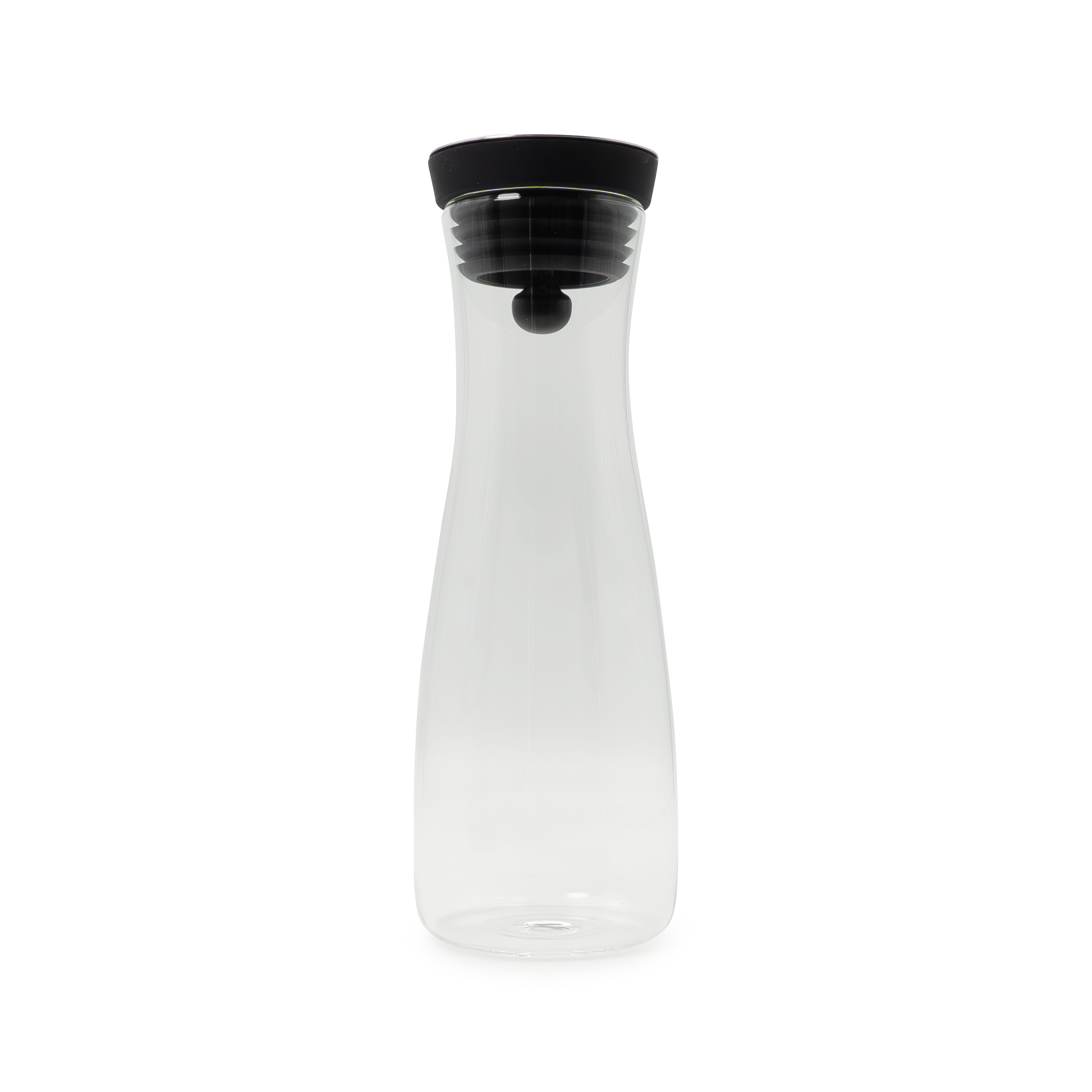 (1.2l) Glas Karaffe Trink Krug Wasser / Ice Tea Kanne mit Deckel