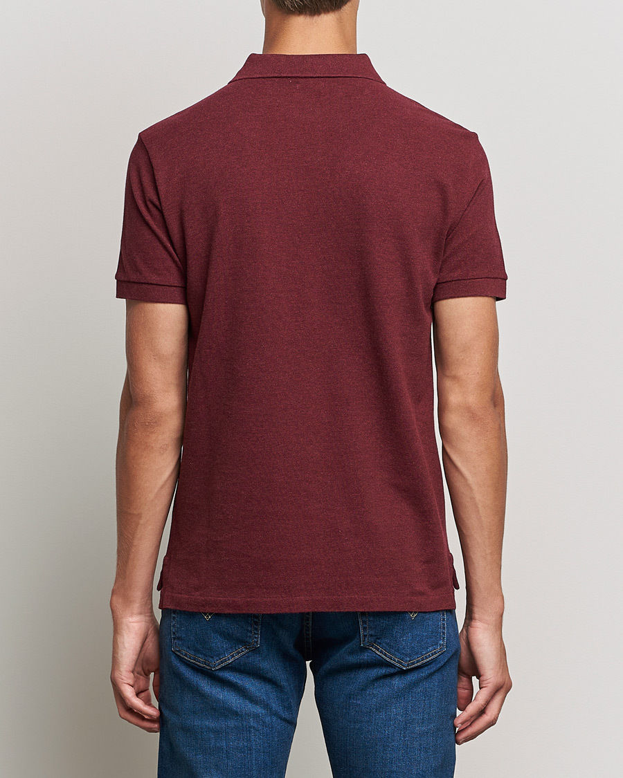 Polo Ralph Lauren Custom Slim Fit Polo Spring Wine Heather