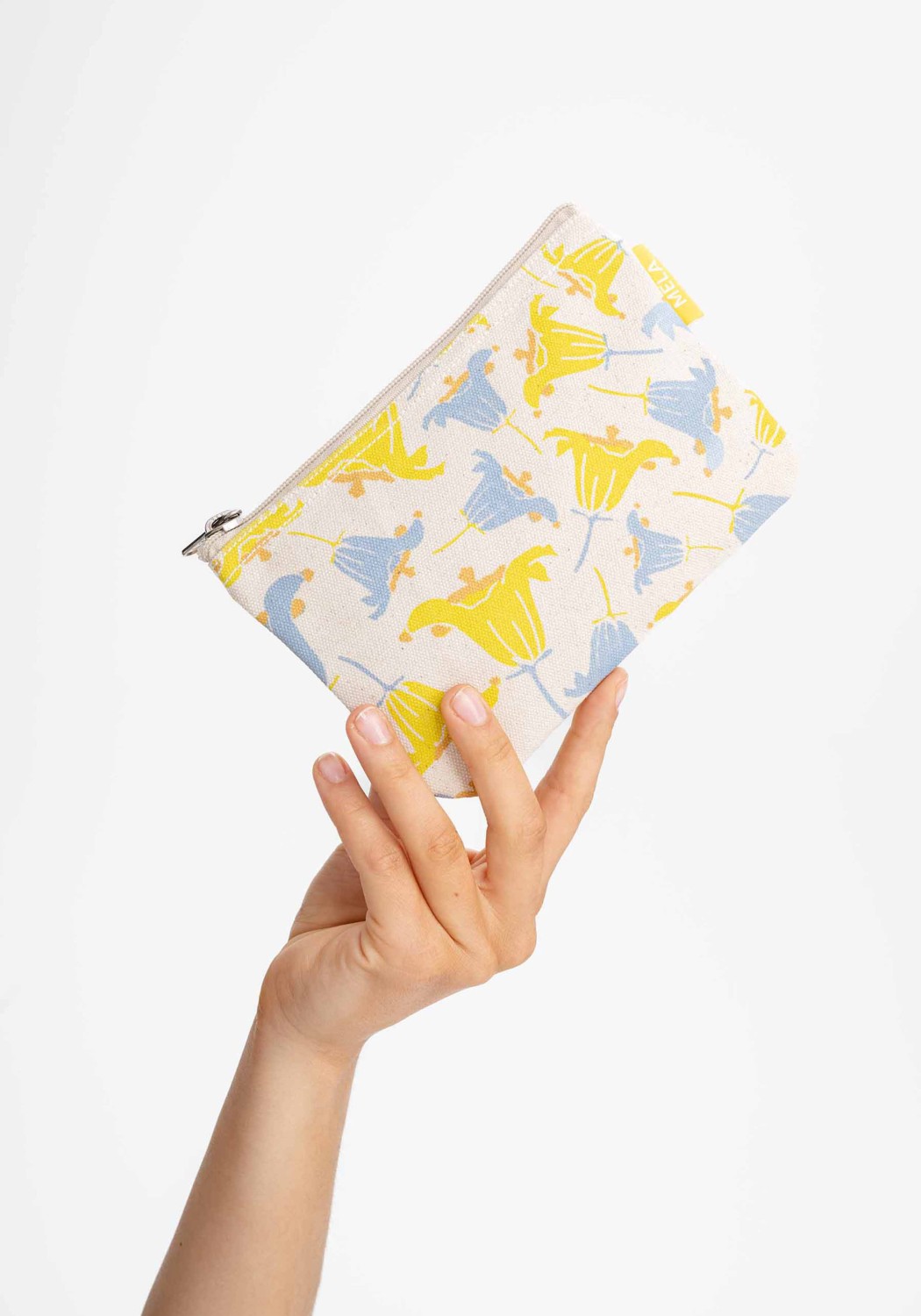 Mela Kleine Kosmetiktasche Small Pouch Greige/Bellflower Print