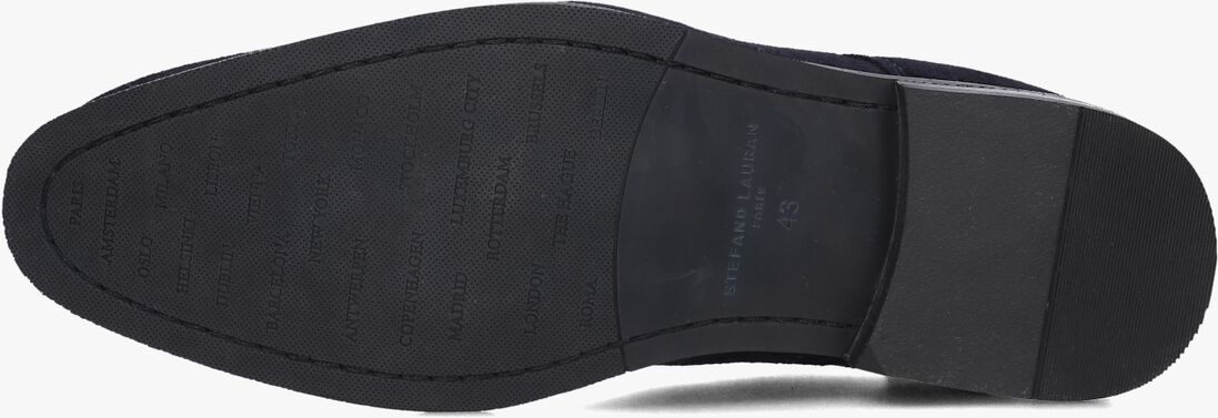 blauwe stefano lauran veterschoenen 92303