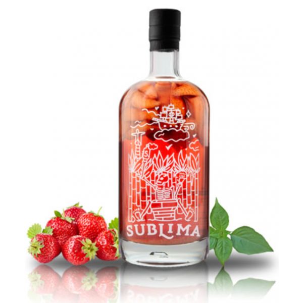 Rum Sublima Rum Morango e Manjericão 24,39% Vol 70cl
