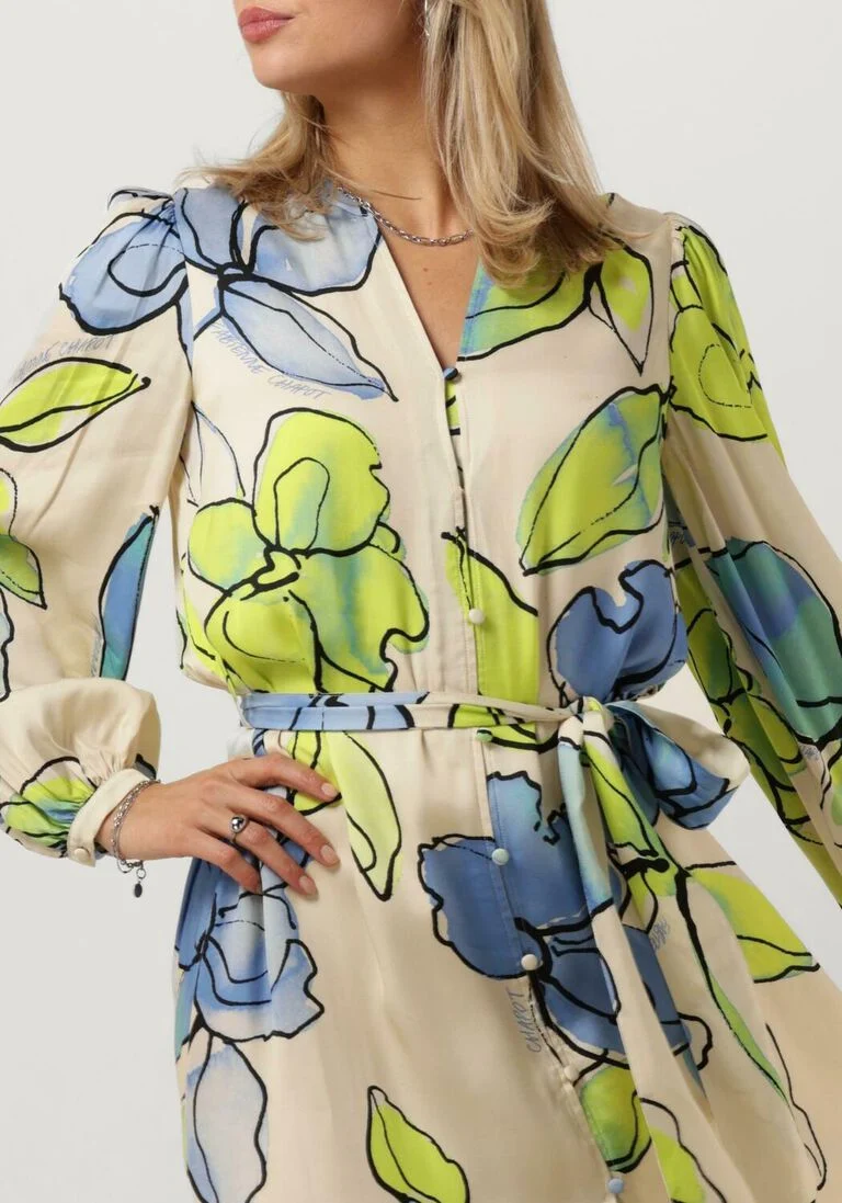 FABIENNE CHAPOT ecru fabienne chapot maxi jurk erina dress