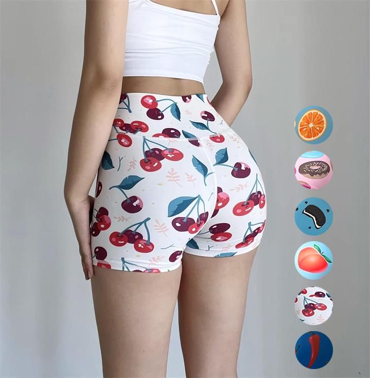 JVL - Yogashorts met voedselprint
