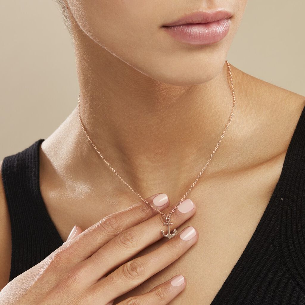 Collier Sacha Argent Rose
