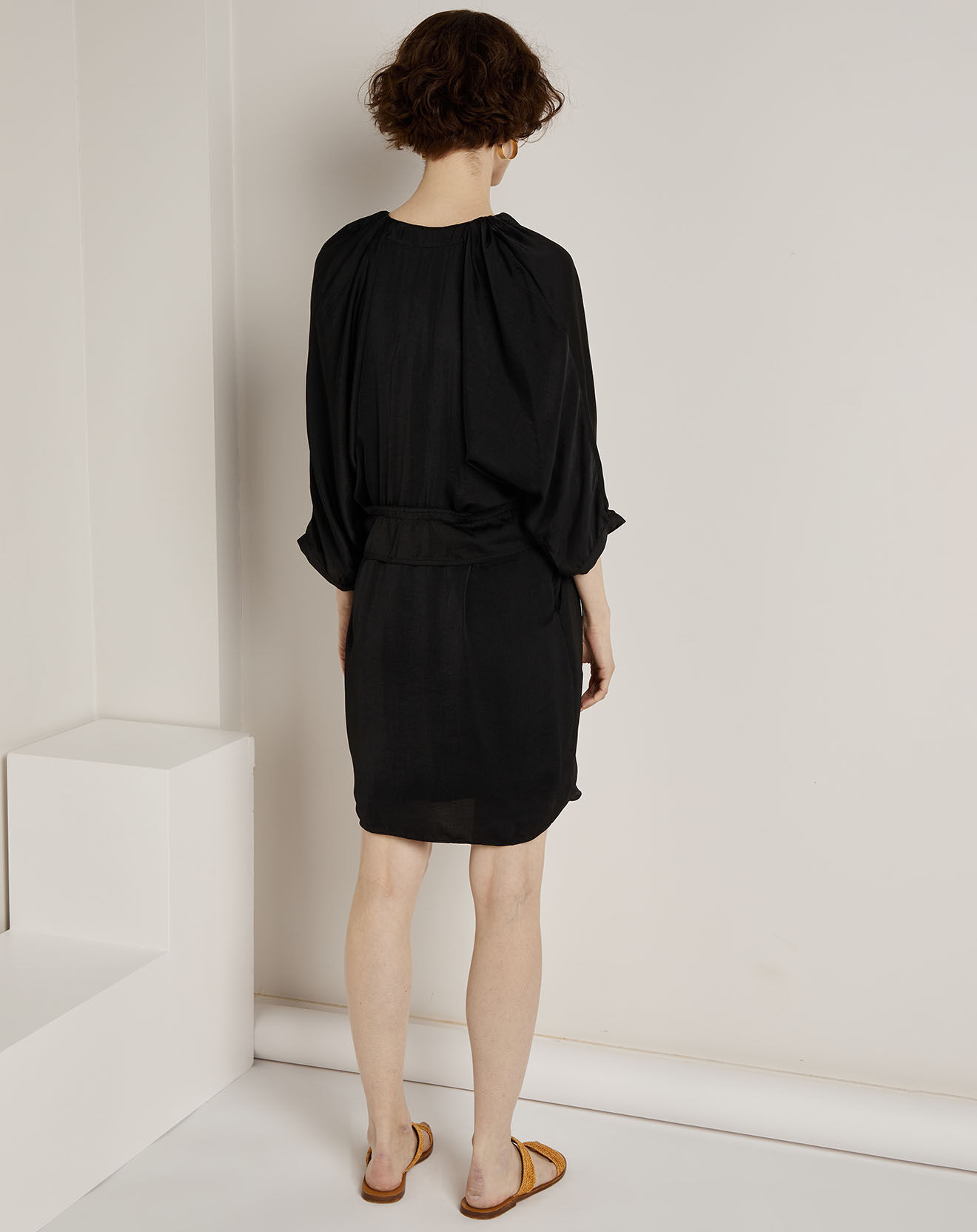 See u Soon Robe satinée Aime noire