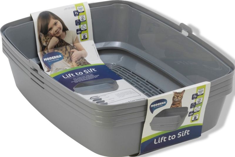 Moderna Open Kattentoilet Lift To Sift Recycled L - 50x38x16cm