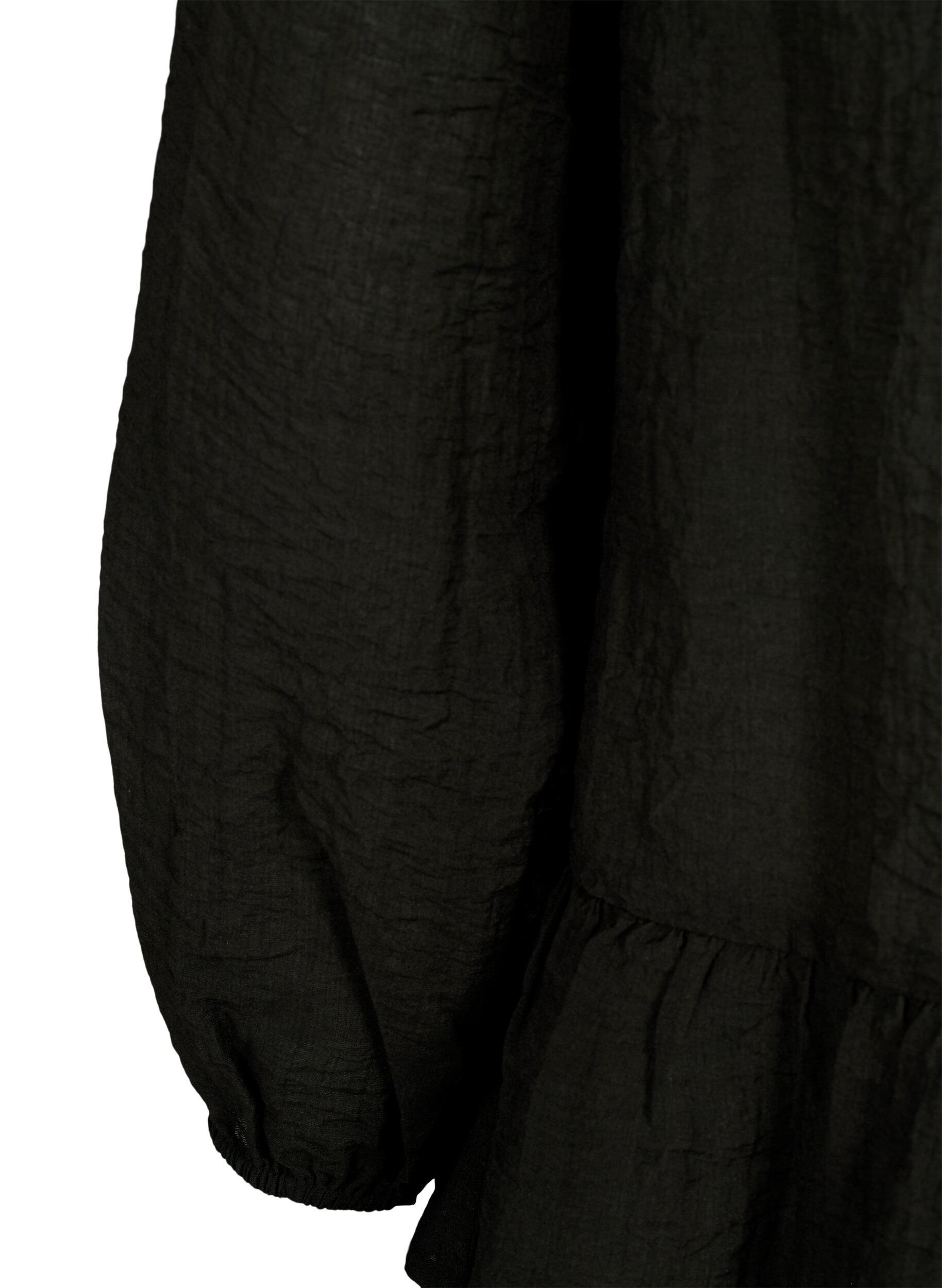 Viskose bluse med peplum