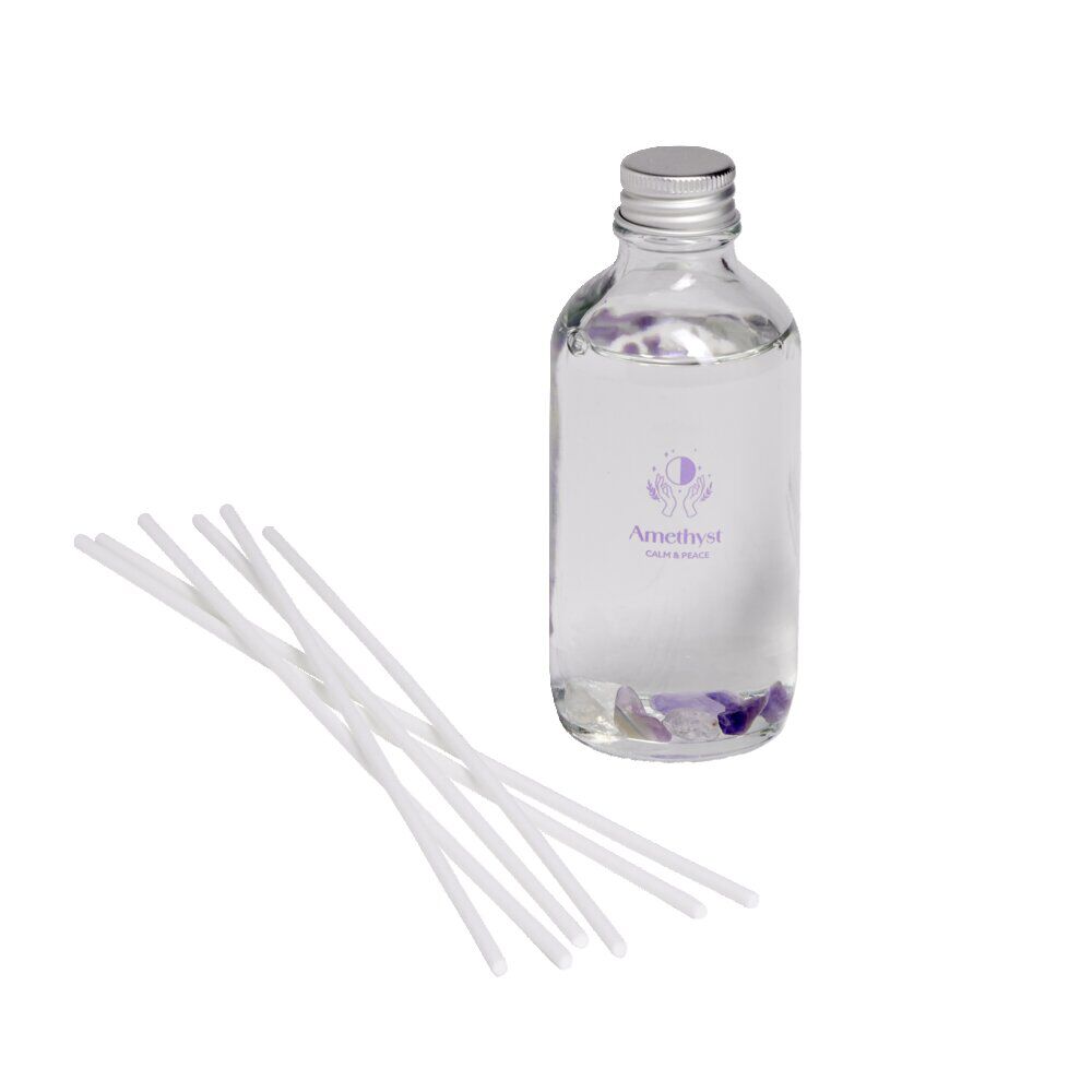 Diffuseur senteur avec pierres semi précieuses et 6 bâtonnets - 4 modèles