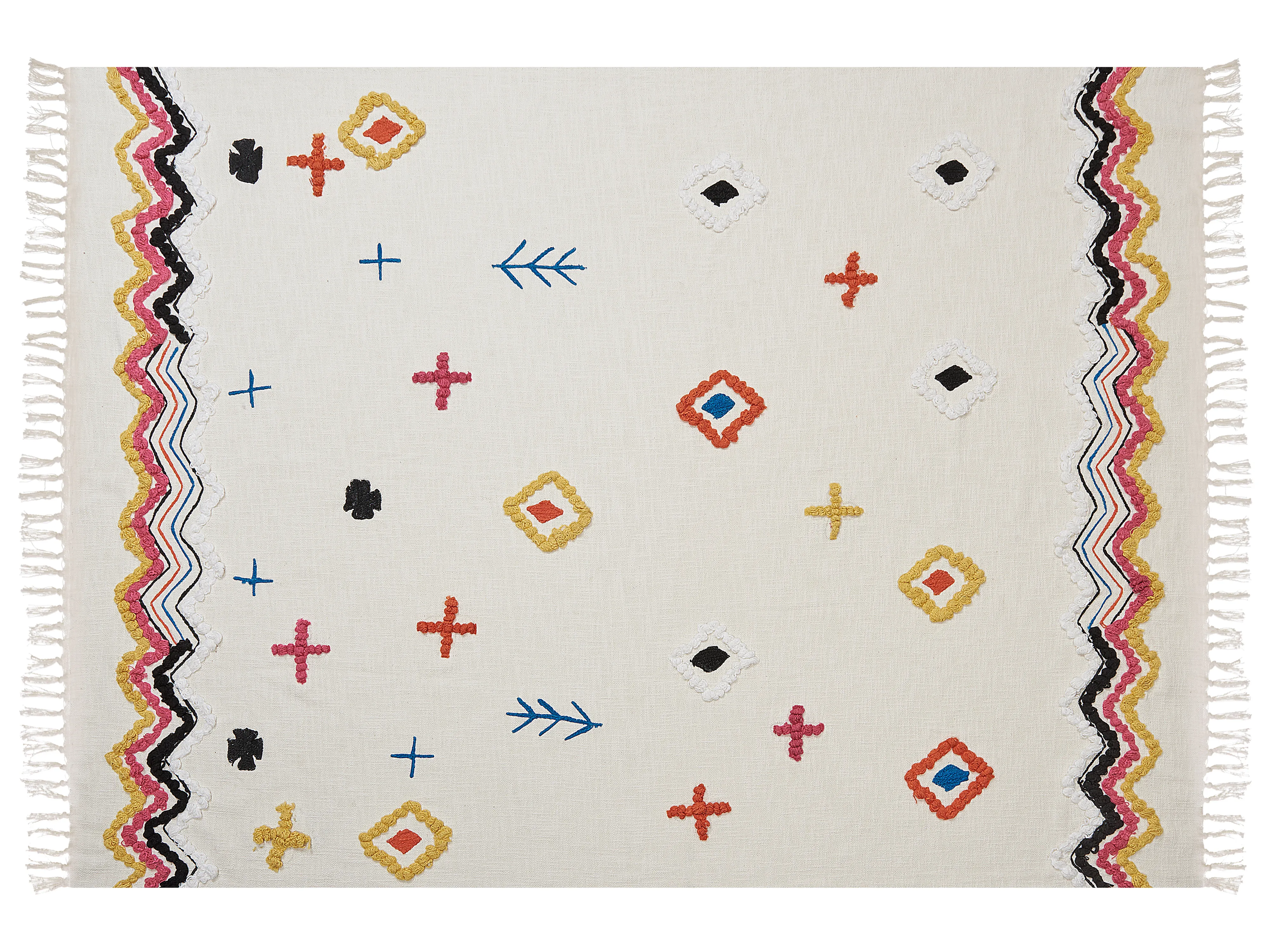 Plaid MORENA Katoen 130 x 180 cm Meerkleurig