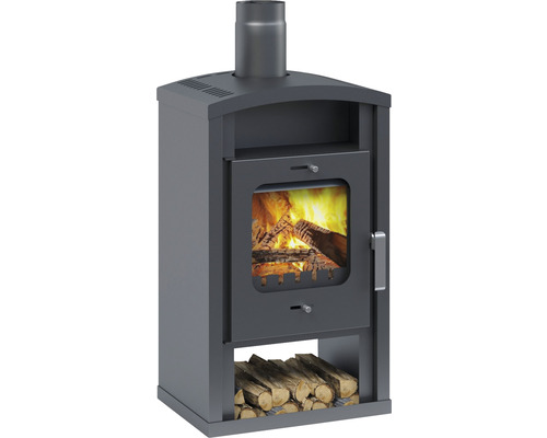 ACCENTE Umea houtkachel, staal, zwart, 6 kW
