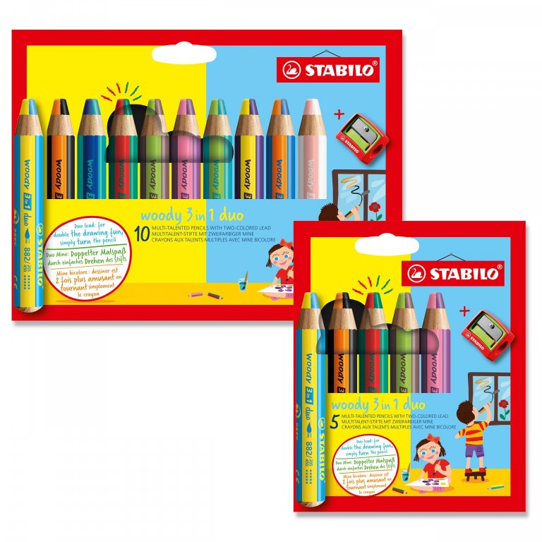 Stabilo woody 3 in 1 duo, Set