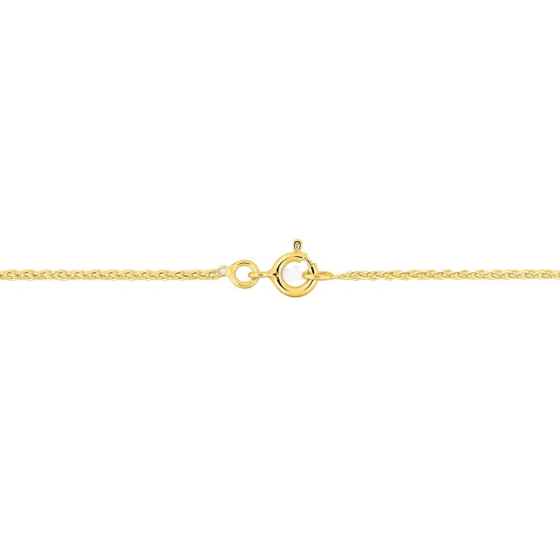 Bracelet mixte 18 cm - Maille Spiga - Or 18 Carats - Largeur 1.2 mm