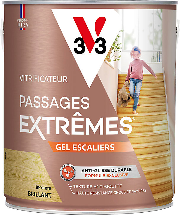 Vitrificateur gel escalier V33 incolore brillant 2,5L