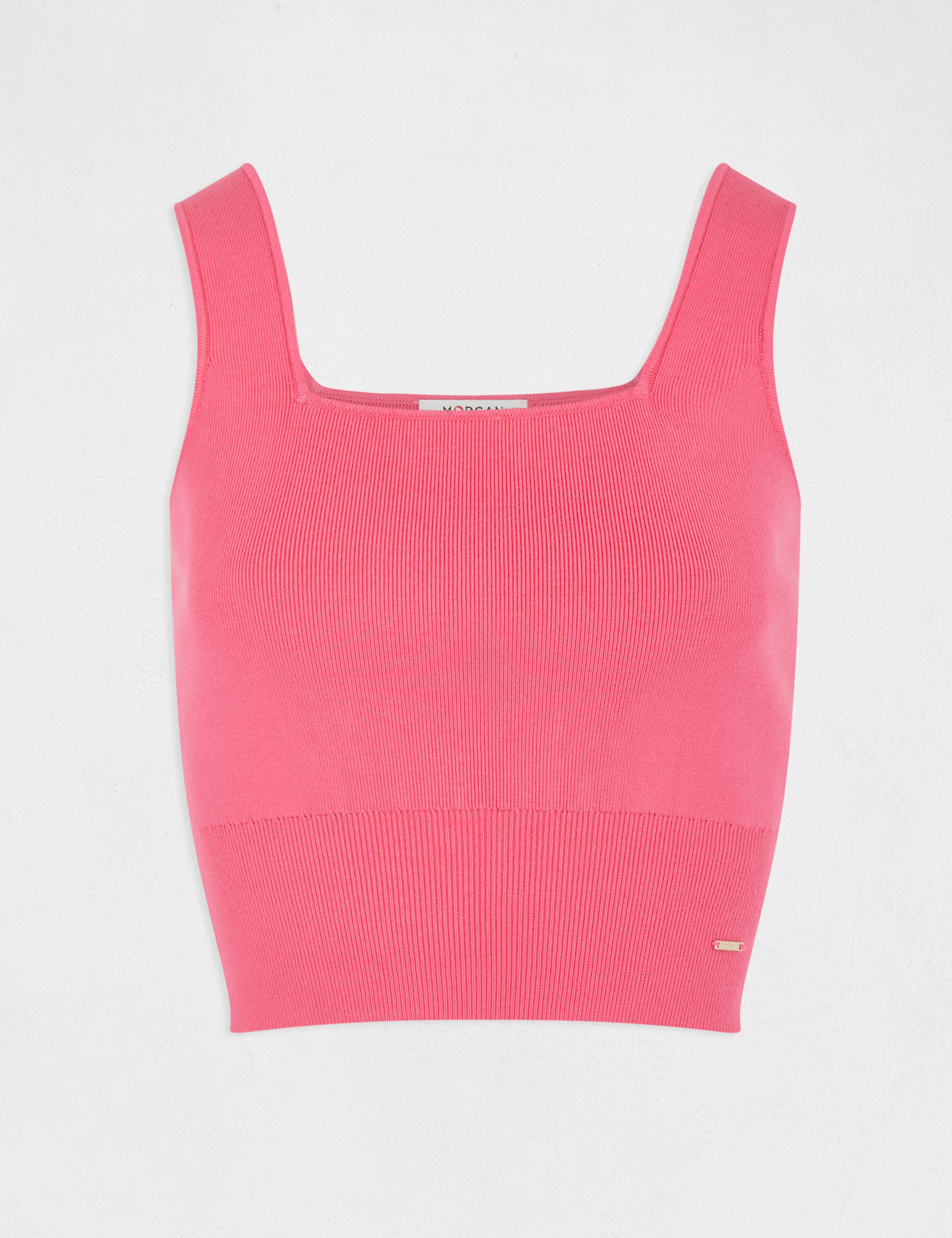 Débardeur pull bretelles larges rose femme - rose