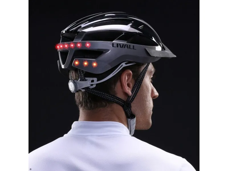 Livall Smart Kask MTB MT1 Neo Intercom/LED/SOS/BT r. 58-62cm szary