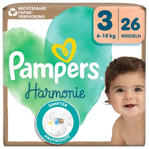 Pampers Harmonie Windeln Gr.3, Single Pack, 6-10kg