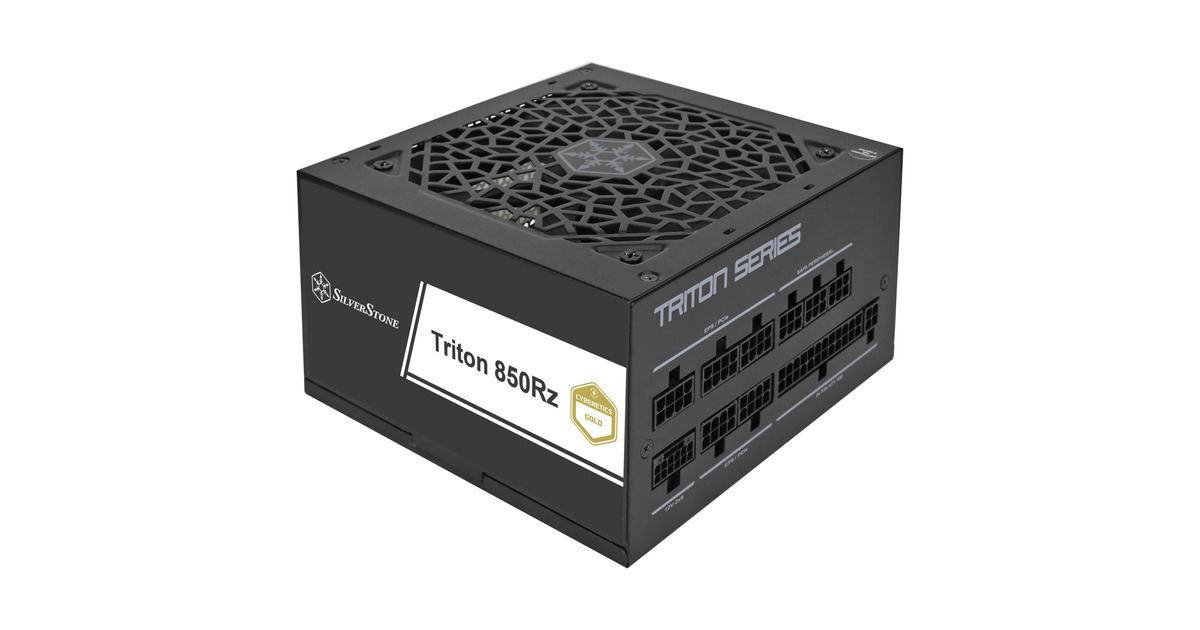 SilverStoneTriton 850Rz modulaire 850 watt voeding   (Zwart, 1x 12V-2x6, 3x PCIe)