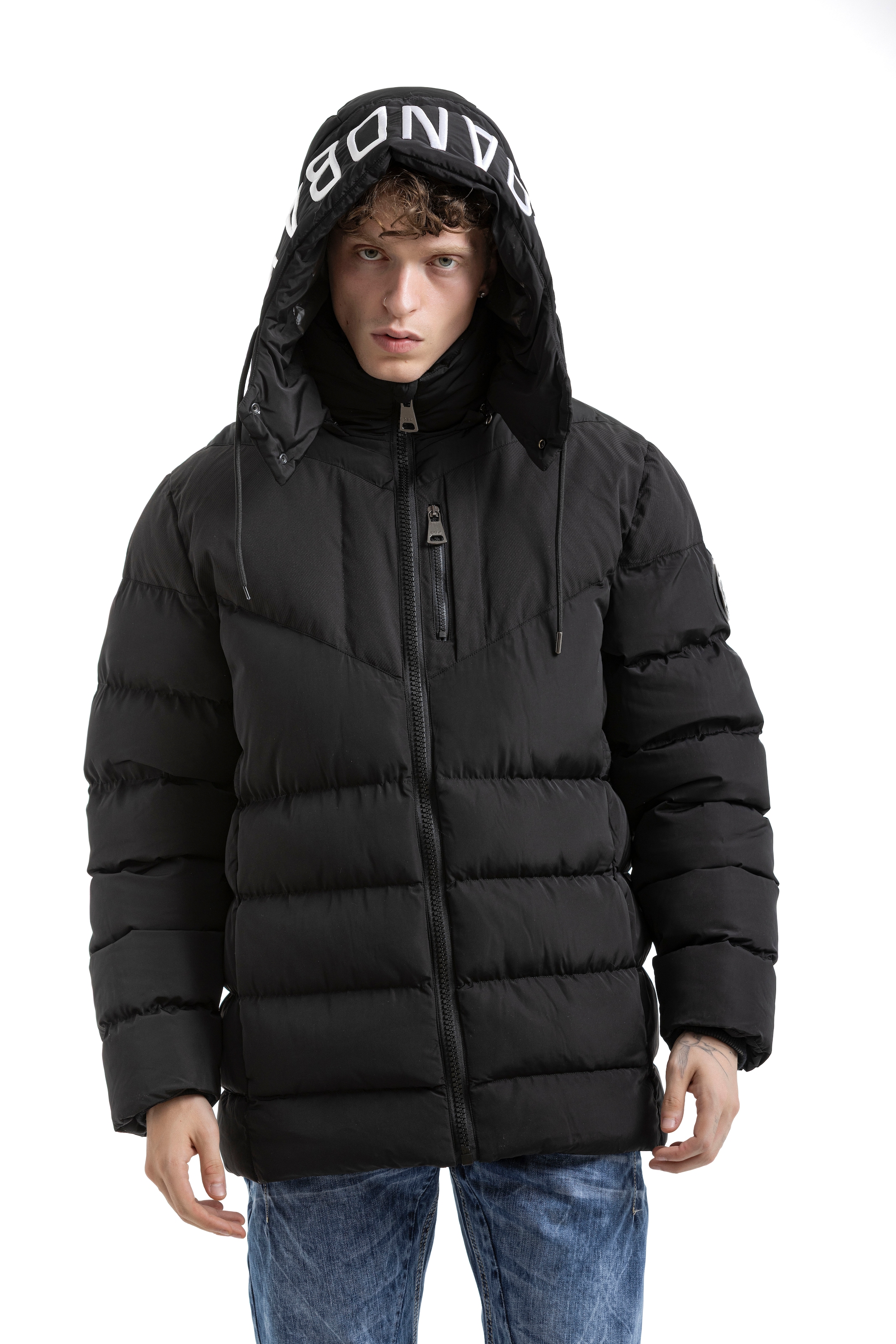 Cipo & Baxx Steppjacke mit Kapuze