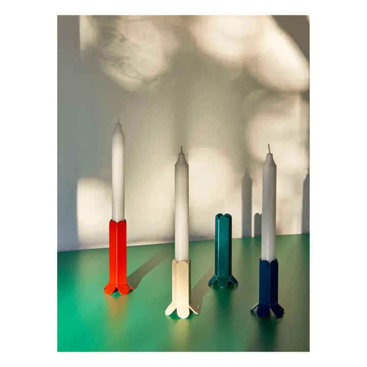 Hay Bougeoir Arcs en acier inoxidable  | Rouge