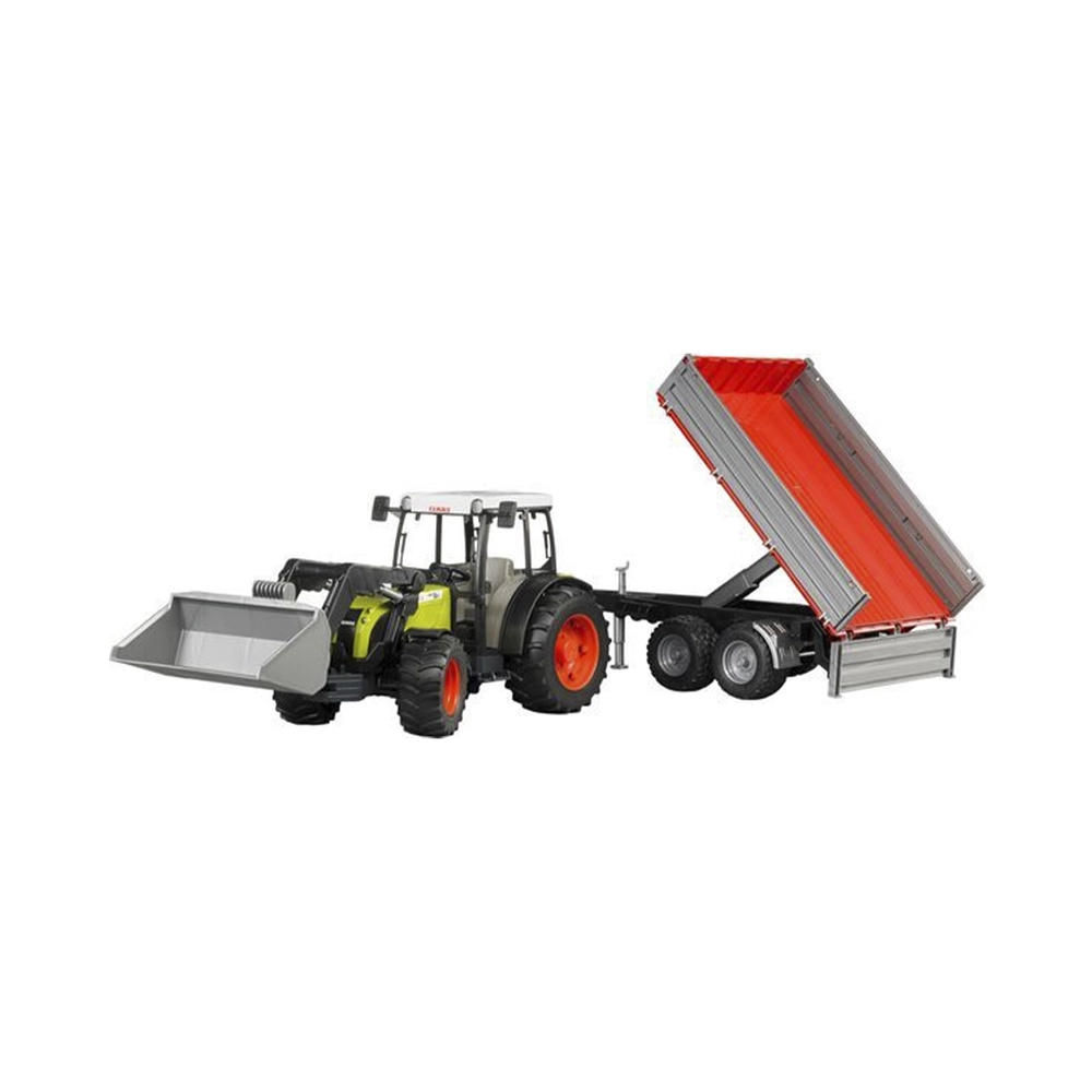Bruder Claas Nectis 267 F mit Frontlader & Anhänger