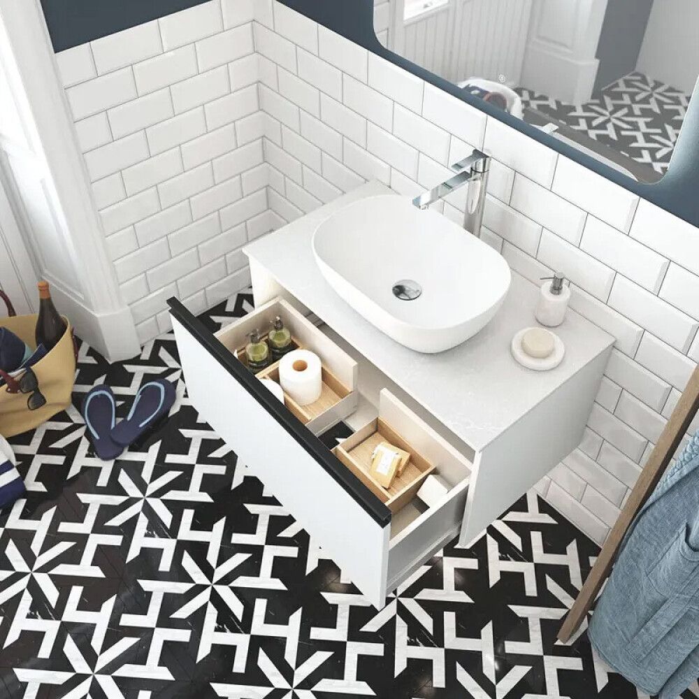 SPEIL SCANBAD GLOW MED LED BELYSNING 80X80CM
