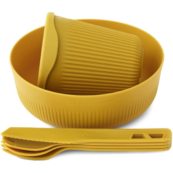 Vaisselle randonnée SEA TO SUMMIT PASSAGE DINNERWARE SET 6PC YELLOW