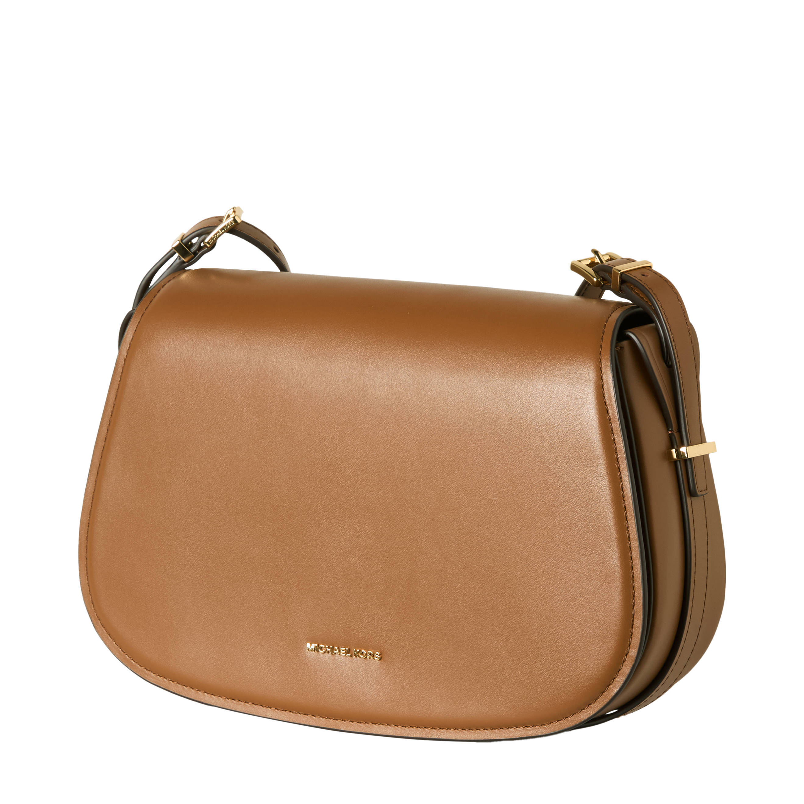 Michael Kors leren crossbody tas Lydia cognac