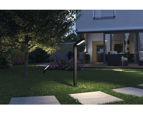 Paulmann Plug & Shine LED tuinspot 6W 450 lm 3000 K IP65 Ito verticaal enkel licht antraciet 230/24 V