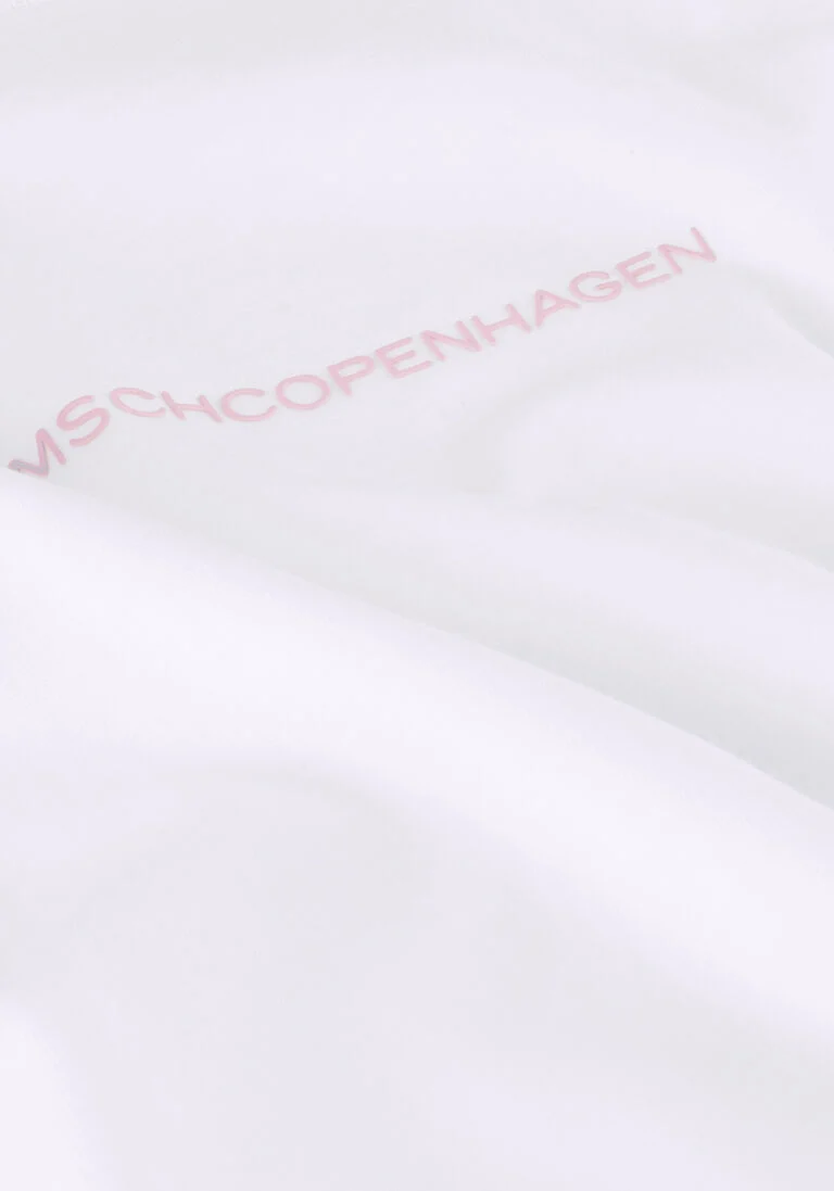 MSCH COPENHAGEN witte msch copenhagen t-shirt terina organic small logo tee