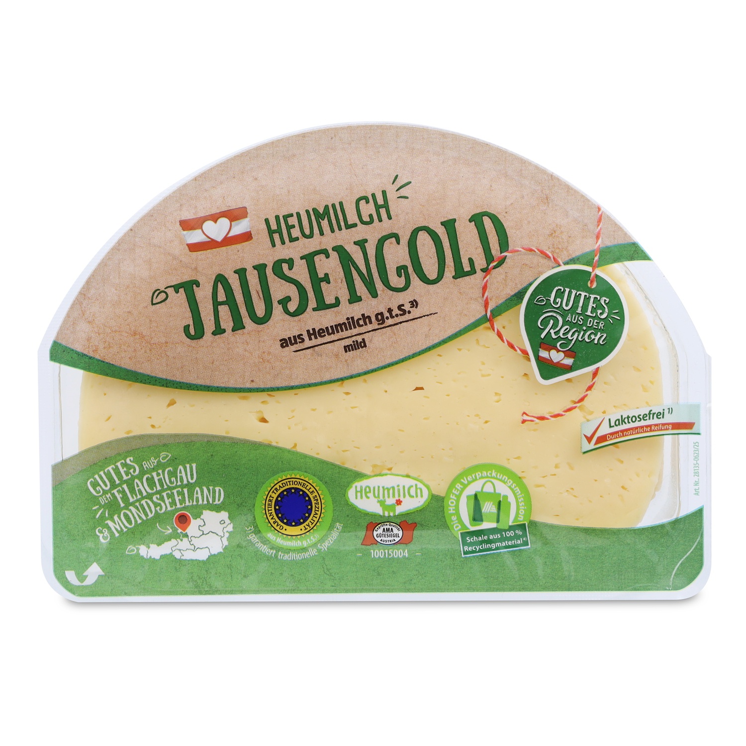 GUTES AUS DER REGION Heumilchkäse, Jausengold 270 g