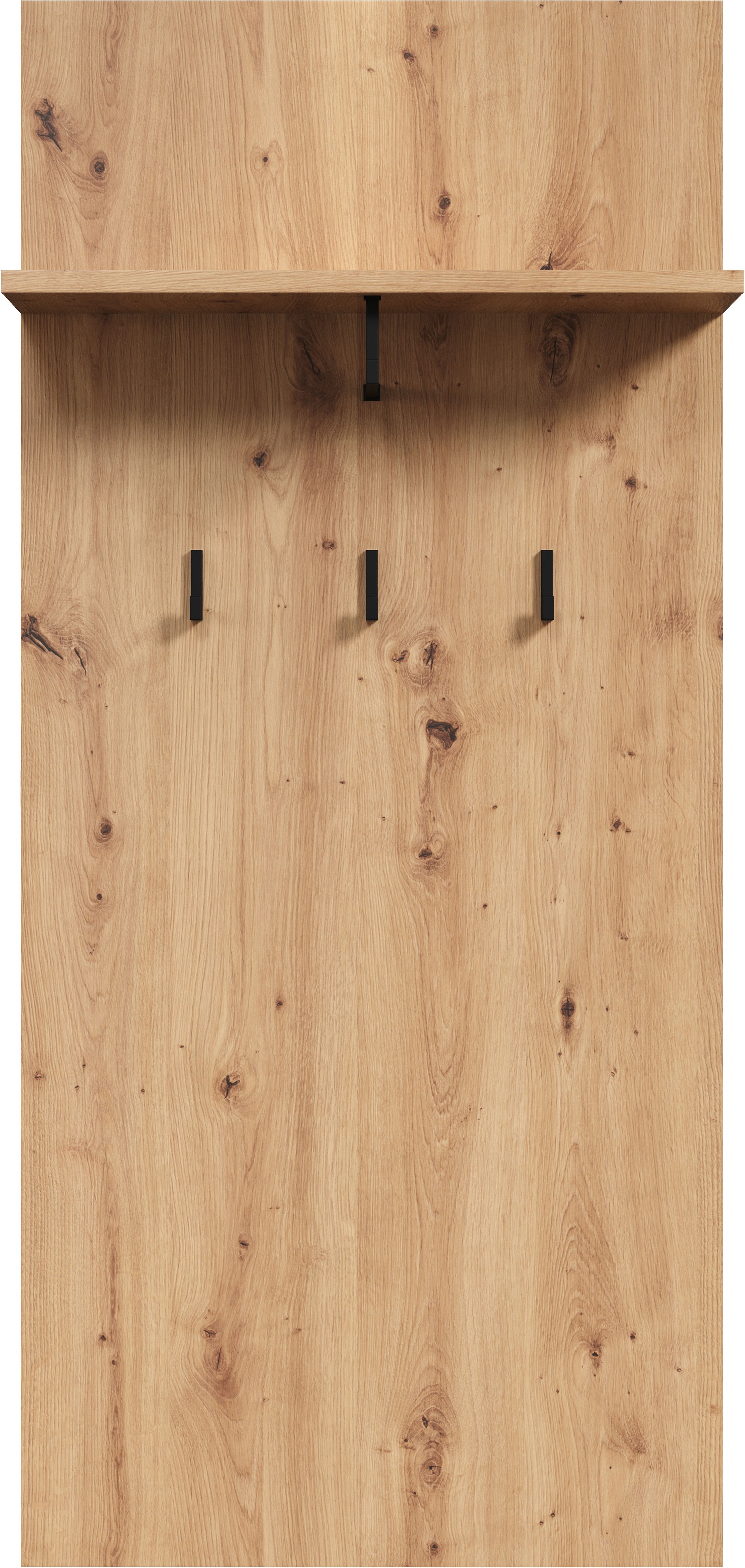 PLACES OF STYLE Garderobenpaneel »Tarragona« 1 Stk. tlg. Wandpaneel mit Ablage & Kleiderstange - (B/T/H) 63/30/139 cm