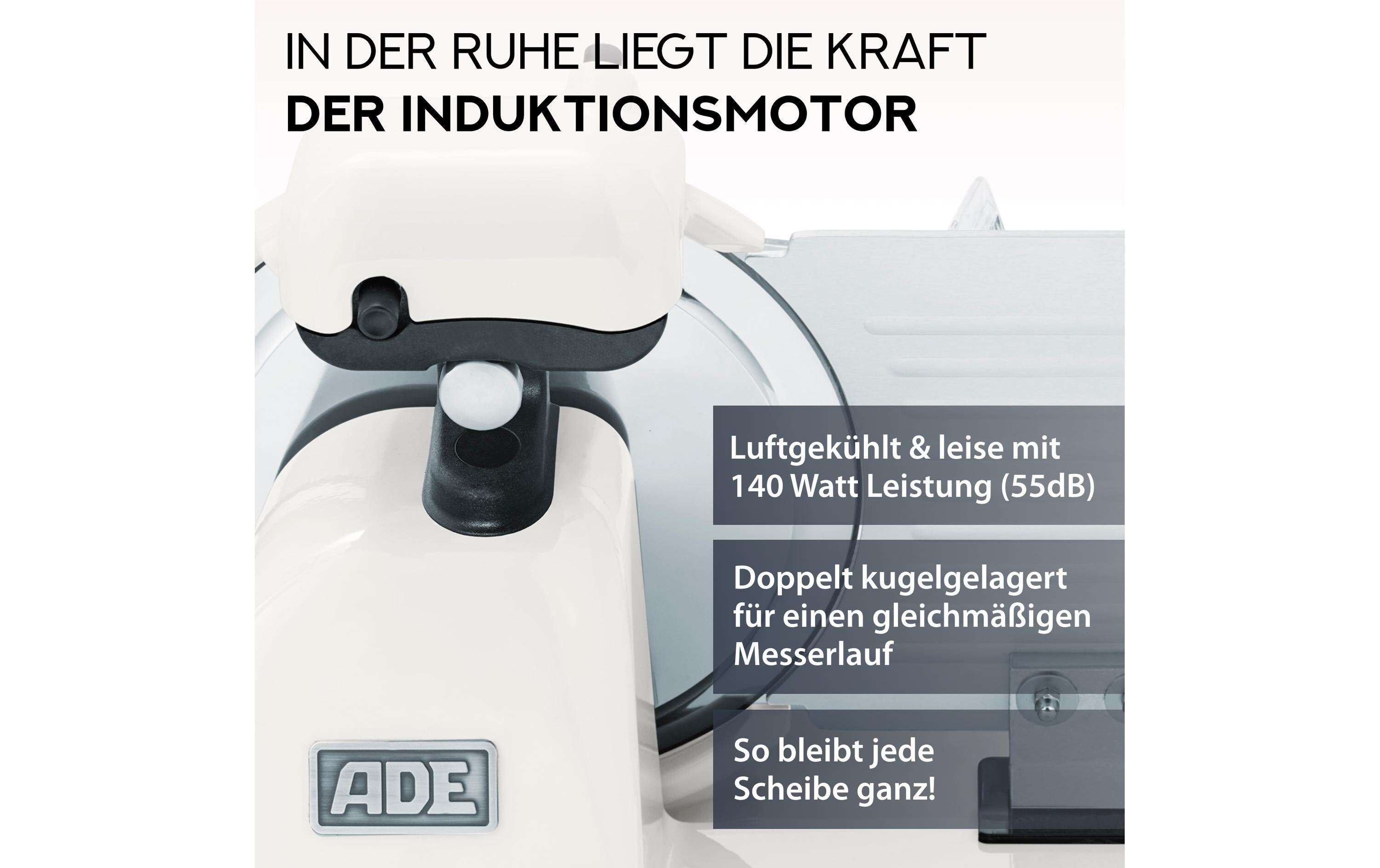Schneidemaschine KA 1806 Grau/Weiss<br>Allesschneider aus Aluminium