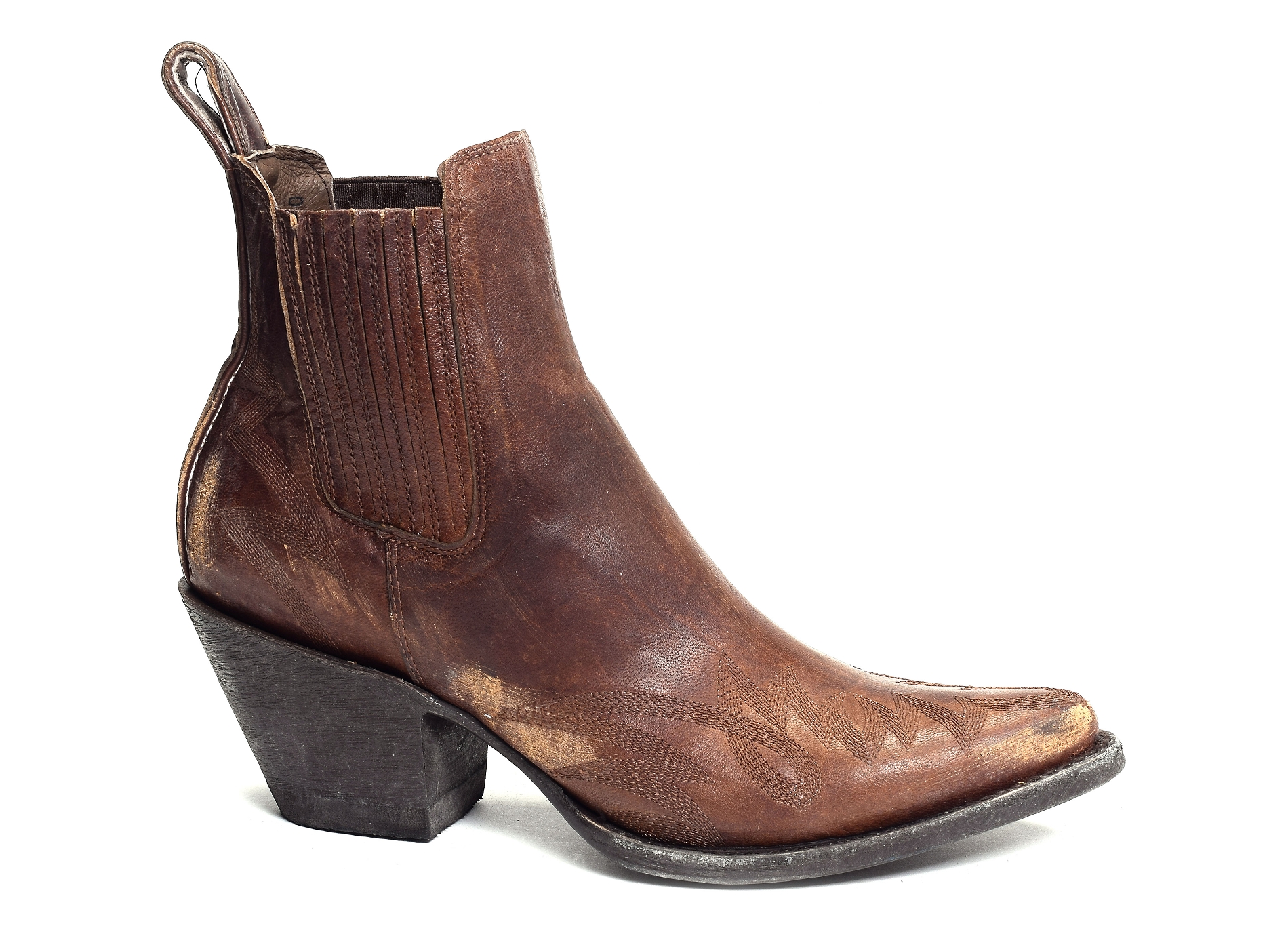 Gaucho long stitch camel