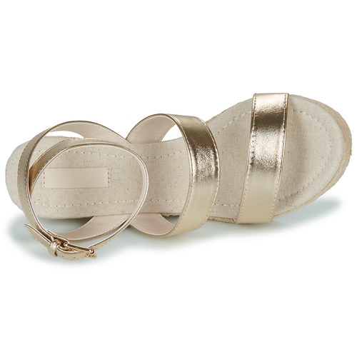Only - ONLAMELIA-16 WEDGE SANDAL FOIL - Doré